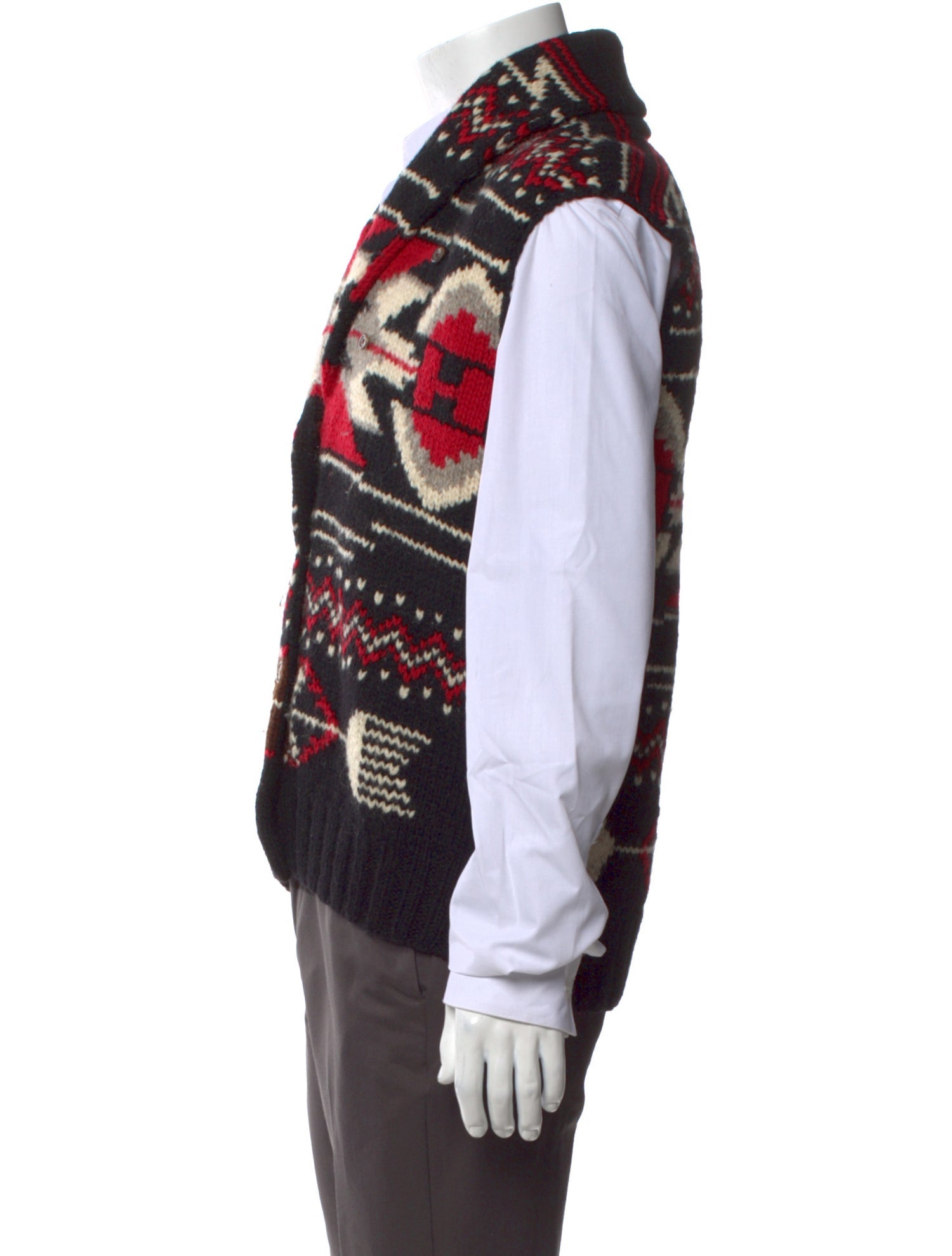 Polo Ralph Lauren Wool Patterned Sweater Vest